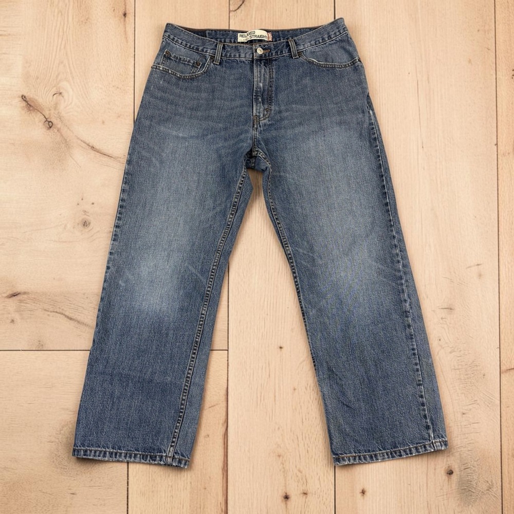 Levi's 559 Jeans Mens 36x30 Blue Medium Wash Relaxed Straight Leg 100% Cotton